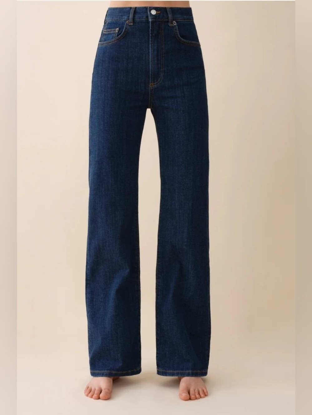 Jeanerica PW008 Pyramid High Rise Flared Jeans Blue 2 Weeks Size 28/32
